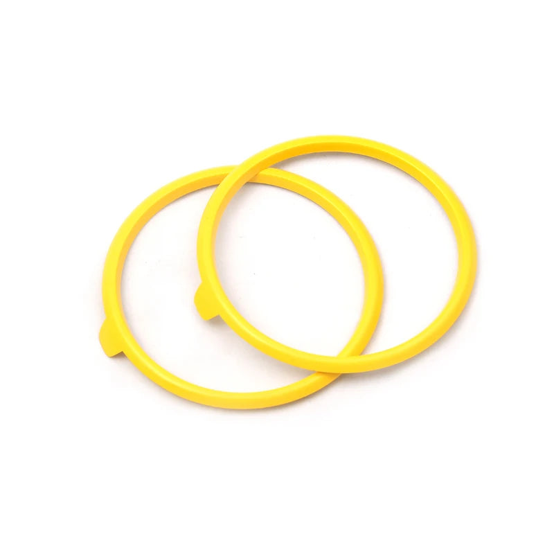 4 pezzi verde rosso giallo aria condizionata anello di uscita sfiato rivestimento di ricambio per Audi A3 2013-2017 e S3 2013-2016