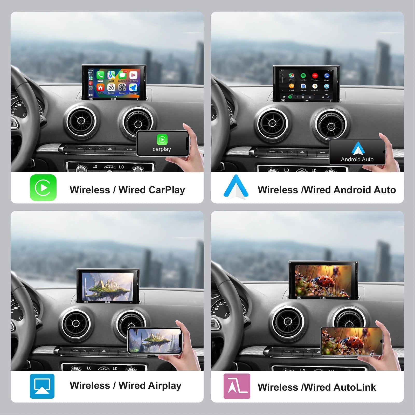 CarPlay wireless per Audi, interfaccia Android automatica per Audi