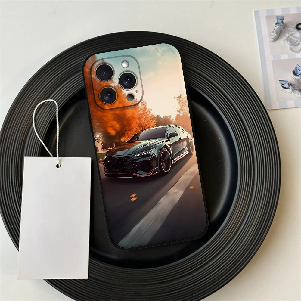 A-Audies RS Custodia per telefono per auto sportiva per Iphone