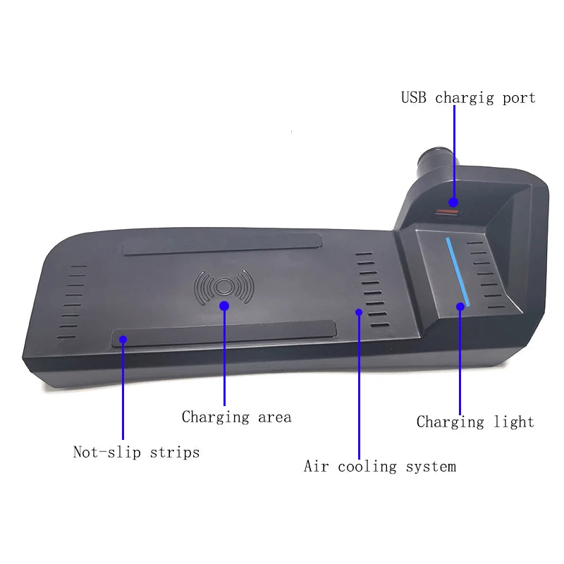 Caricabatterie wireless per auto per Audi A3 8V S3 2014-2020 15W caricatore rapido per telefono pannello di ricarica accessori porta telefono