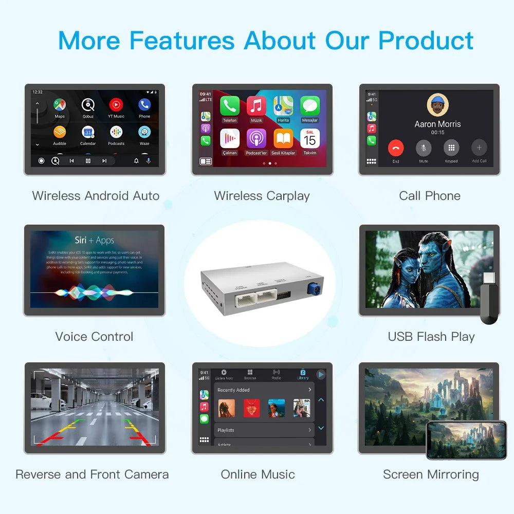 CarPlay wireless per Audi, interfaccia Android automatica per Audi