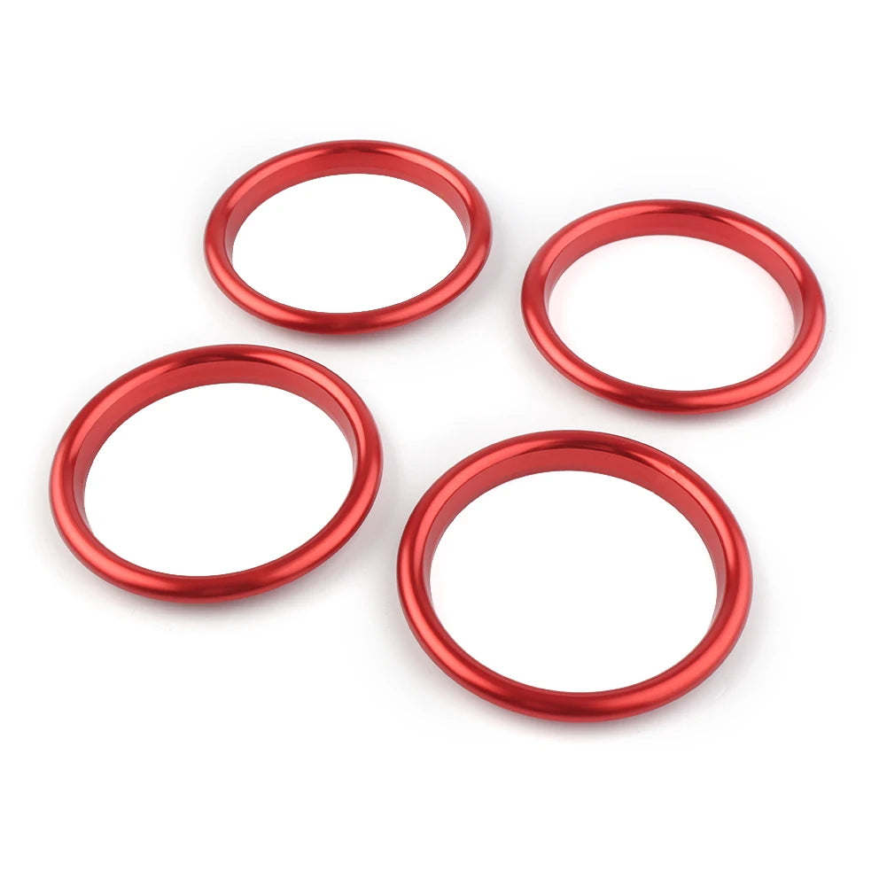 Accessori per la decorazione dell'auto Anello di copertura della presa d'aria 4 pezzi per Audi