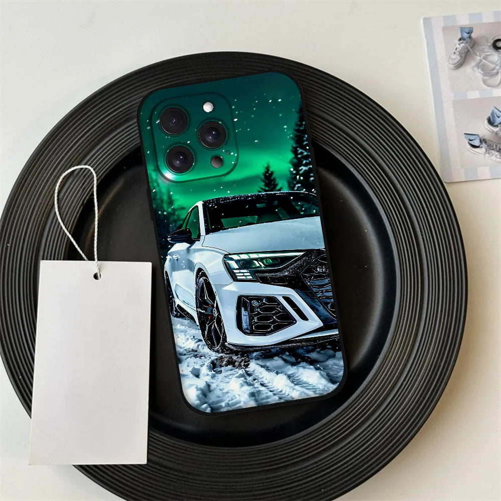 A-Audies RS Custodia per telefono per auto sportiva per Iphone