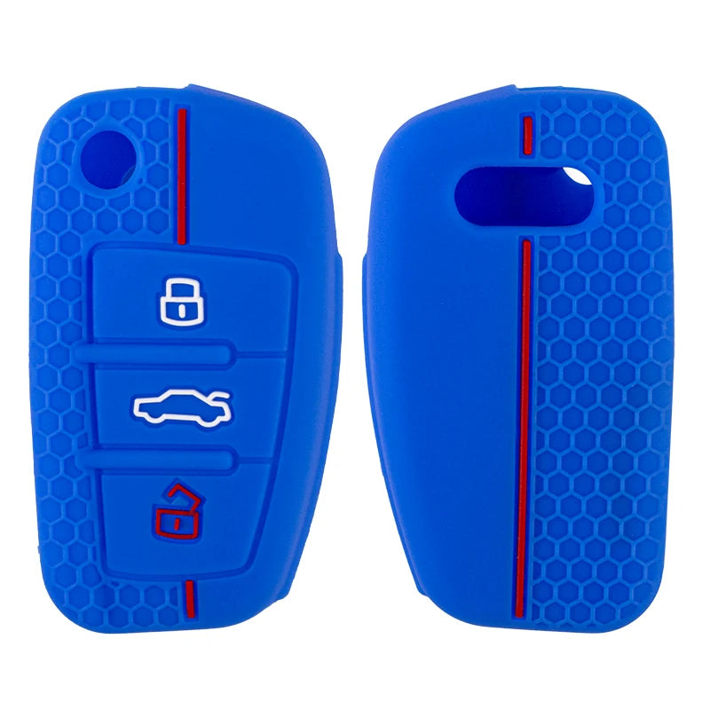 1 pz copertura portachiavi in silicone per auto per Audi A1 A3 A6 C5 C6 Q3 Q2 Q7 TT TTS R8 S3 S6 RS3 RS6 A4