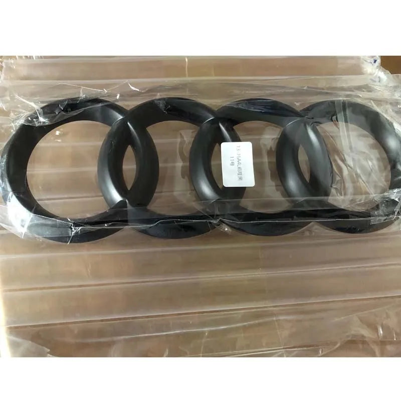 Accessori auto per Audi, Anello Griglia anteriore Badge Copertura Baule posteriore Vano adesivo