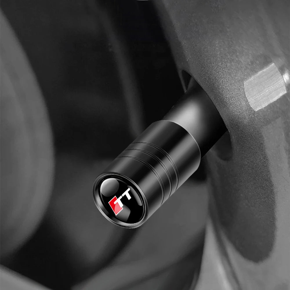 3D Metallo Auto Ruota Tappo Della Valvola Della Gomma Copertura Della Stelo D'aria Per Audi