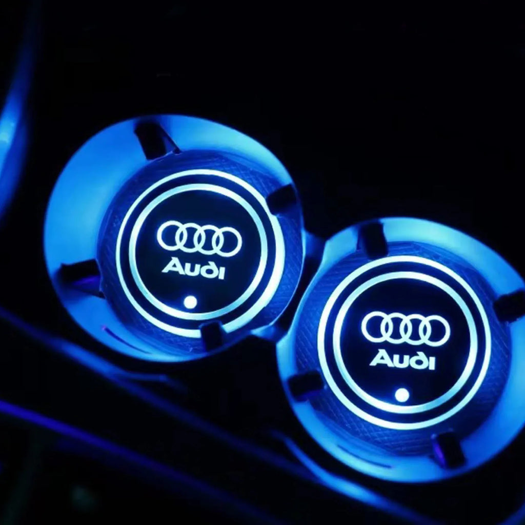 7 colori LED portabicchieri per auto luce luminosa sottobicchiere tazza d'acqua per Audi Sline A3 A4 A5 A6 A7 A8 Q3 Q5 Q7 S3 S4 S5 S6 S7 B6 B7