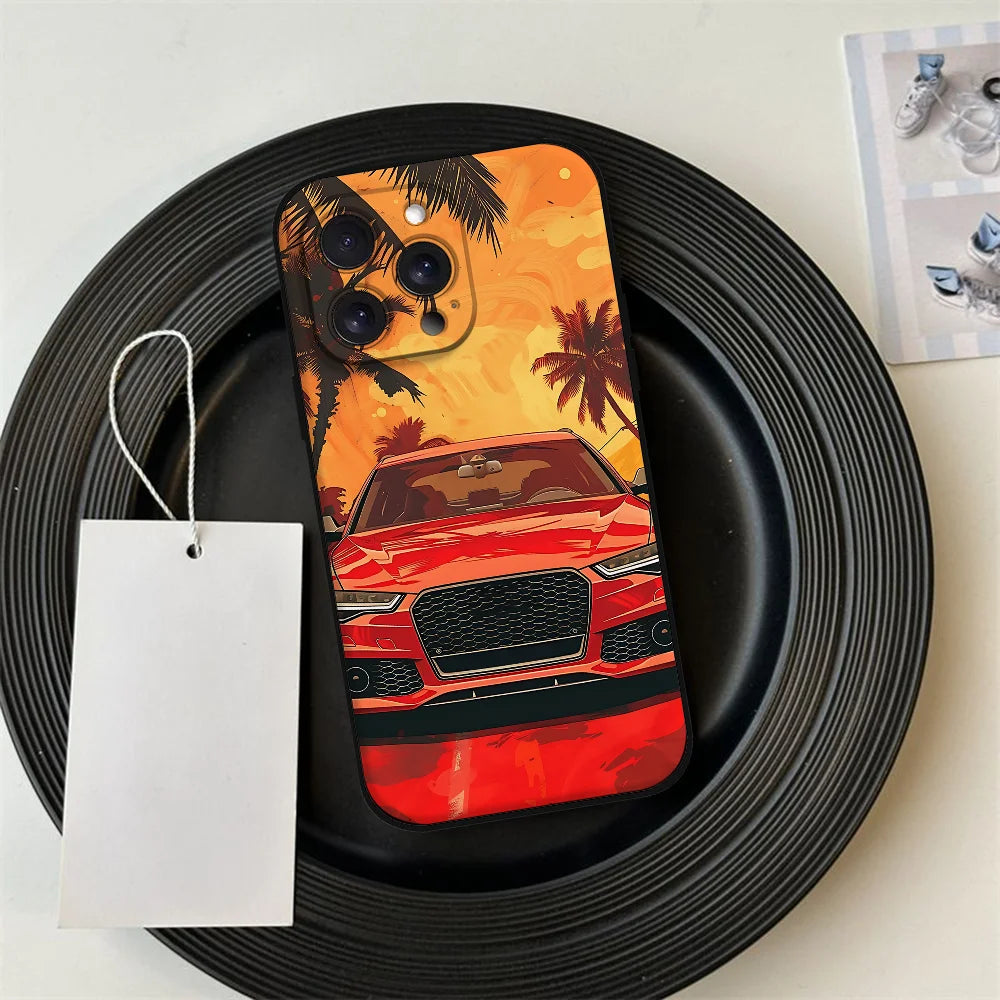 A-Audies RS Custodia per telefono per auto sportiva per Iphone