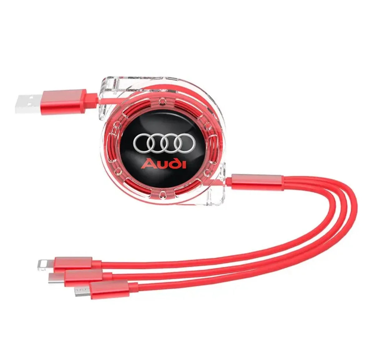 3 In 1 Micro USB Tipo C Cavo di Ricarica Multi Caricatore Per Audi sline A1 A2 A3 A4 A5 A6 A7 A8 Q1 Q2 Q3 Q4 Q5 Q6 Q7 Q8 TT S5 B8