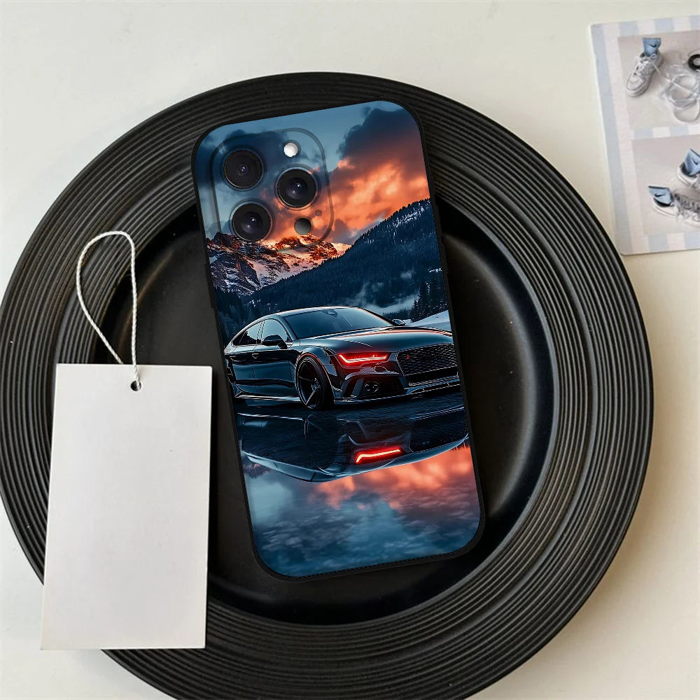 A-Audies RS Custodia per telefono per auto sportiva per Iphone