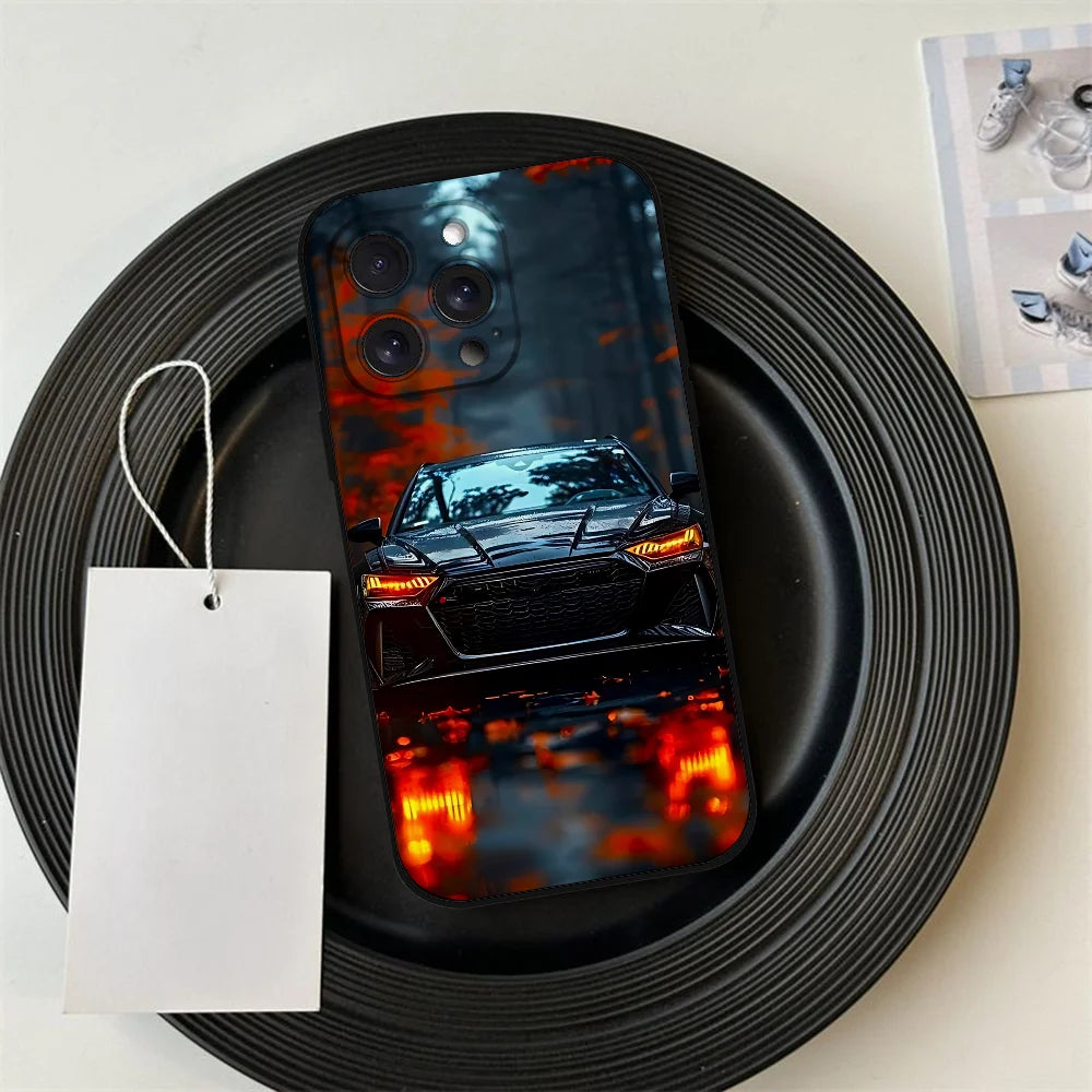 A-Audies RS Custodia per telefono per auto sportiva per Iphone