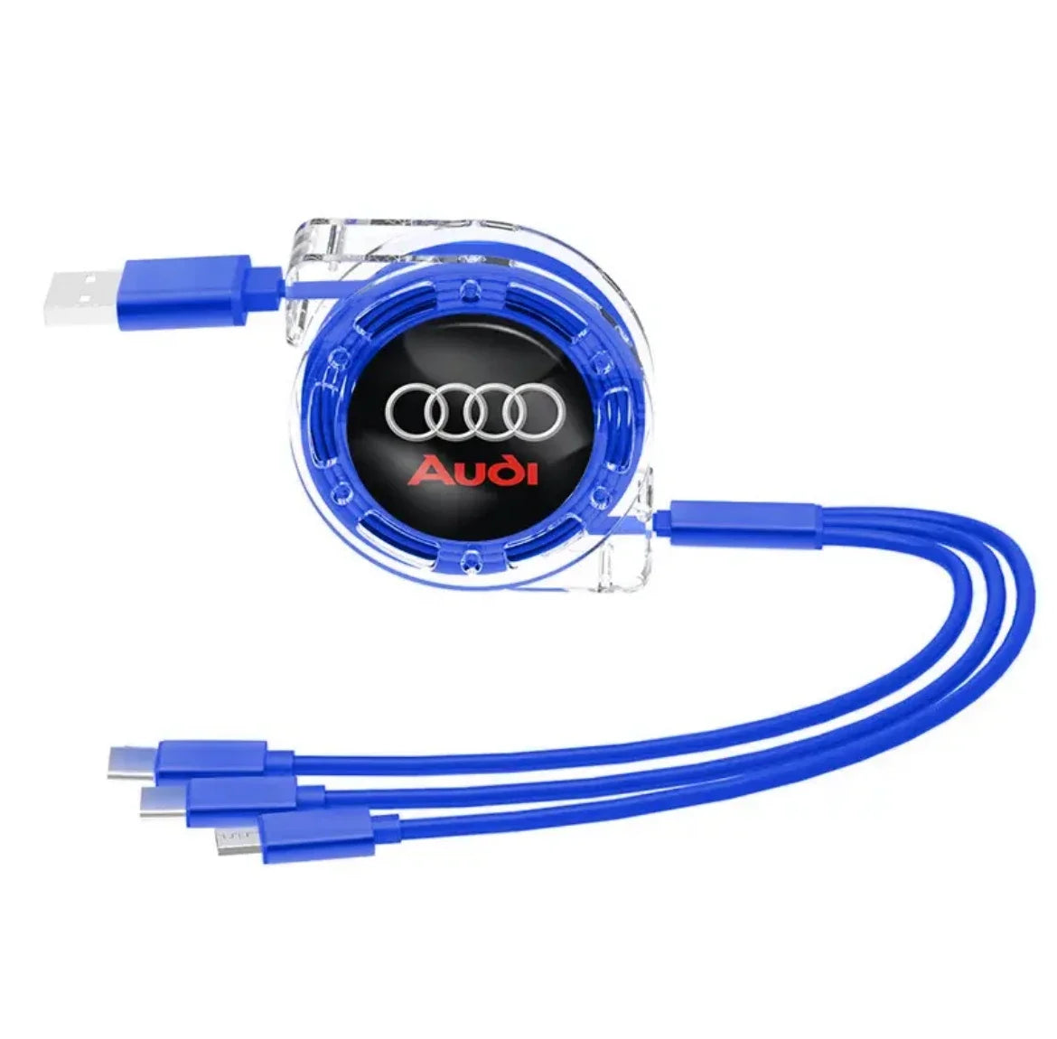 3 In 1 Micro USB Tipo C Cavo di Ricarica Multi Caricatore Per Audi sline A1 A2 A3 A4 A5 A6 A7 A8 Q1 Q2 Q3 Q4 Q5 Q6 Q7 Q8 TT S5 B8