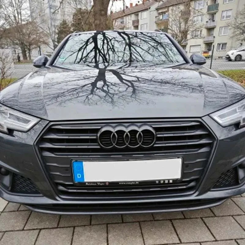 Accessori auto per Audi, Anello Griglia anteriore Badge Copertura Baule posteriore Vano adesivo