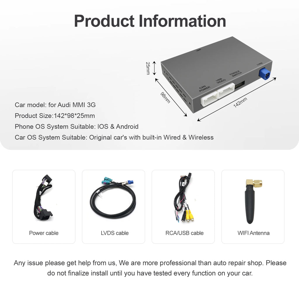 CarPlay wireless per Audi, interfaccia Android automatica per Audi