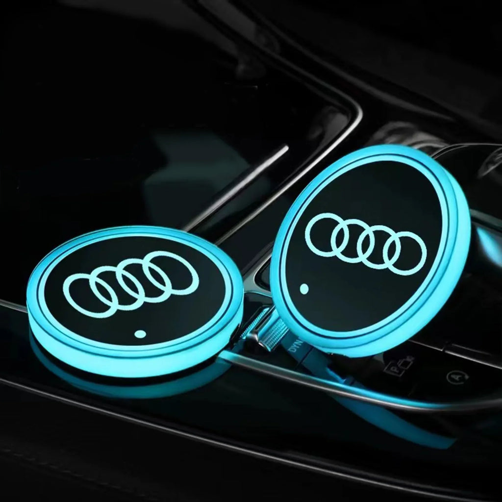 7 colori LED portabicchieri per auto luce luminosa sottobicchiere tazza d'acqua per Audi Sline A3 A4 A5 A6 A7 A8 Q3 Q5 Q7 S3 S4 S5 S6 S7 B6 B7