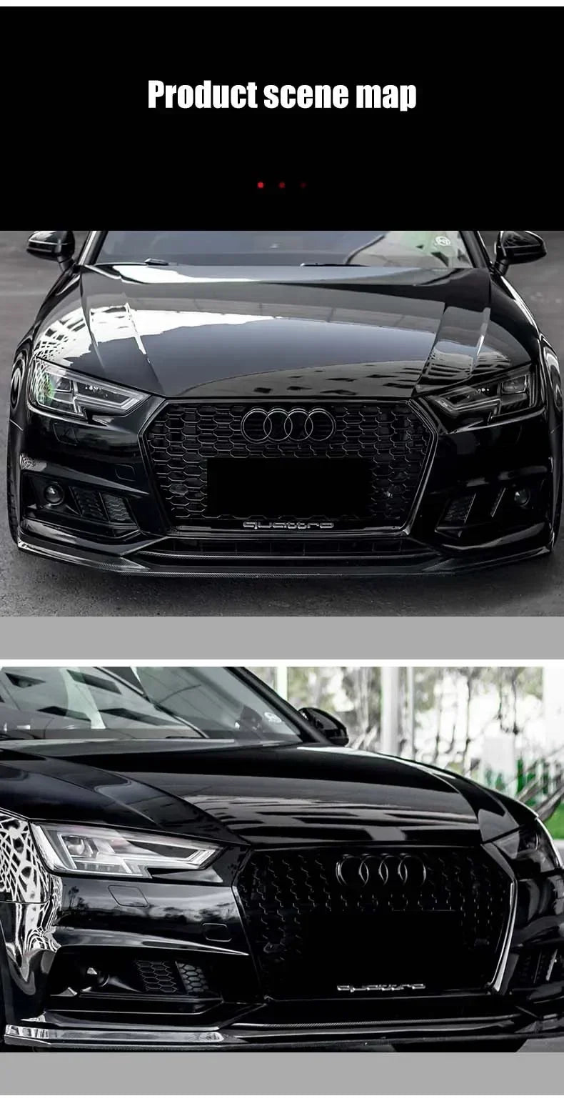 Accessori auto per Audi, Anello Griglia anteriore Badge Copertura Baule posteriore Vano adesivo