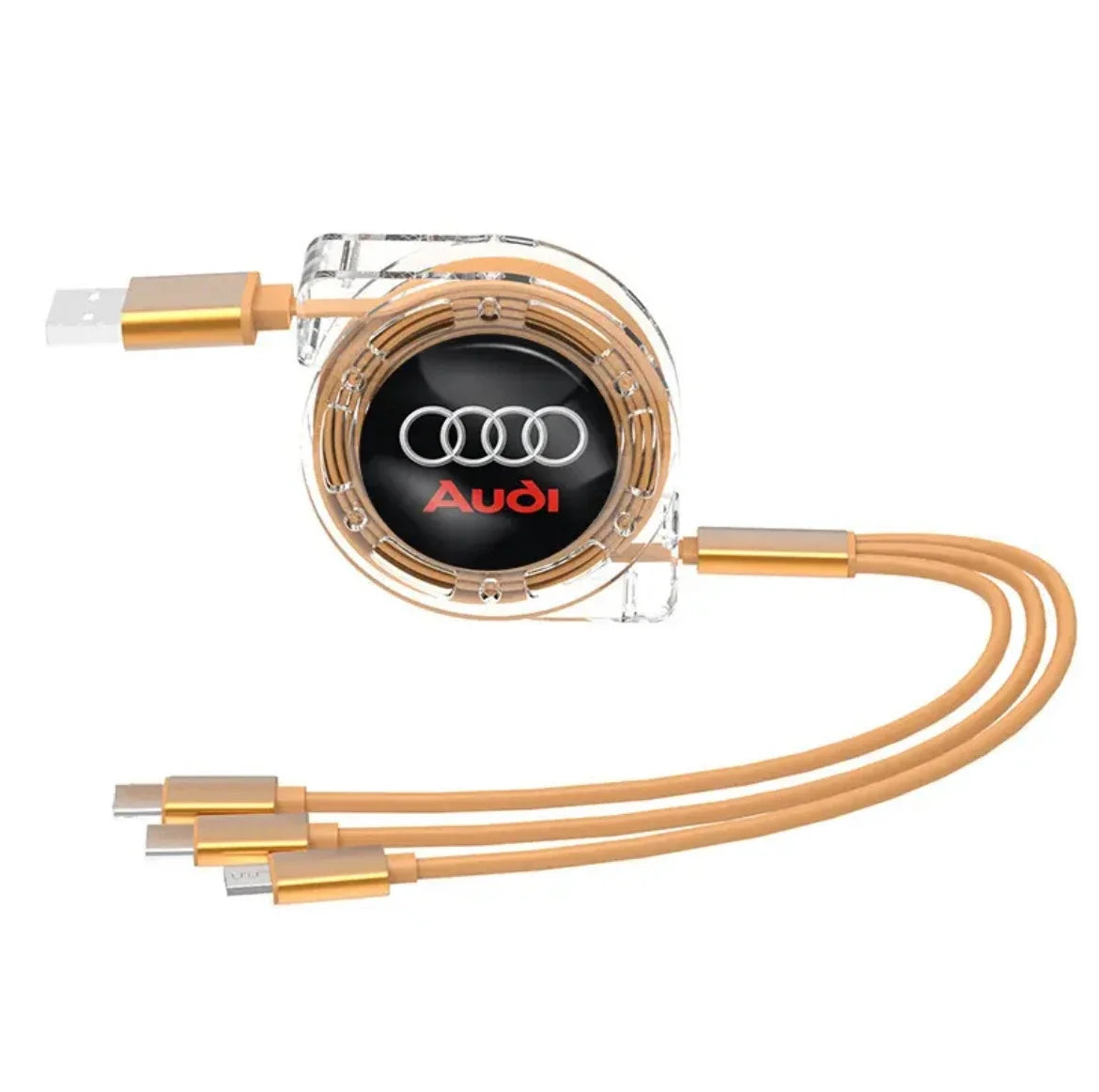 3 In 1 Micro USB Tipo C Cavo di Ricarica Multi Caricatore Per Audi sline A1 A2 A3 A4 A5 A6 A7 A8 Q1 Q2 Q3 Q4 Q5 Q6 Q7 Q8 TT S5 B8