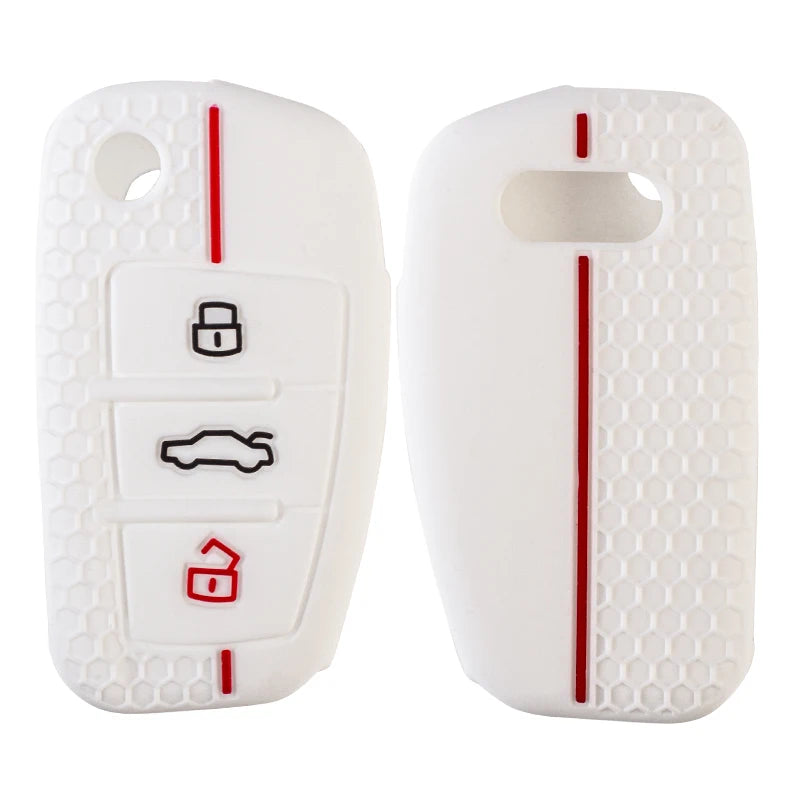 1 pz copertura portachiavi in silicone per auto per Audi A1 A3 A6 C5 C6 Q3 Q2 Q7 TT TTS R8 S3 S6 RS3 RS6 A4